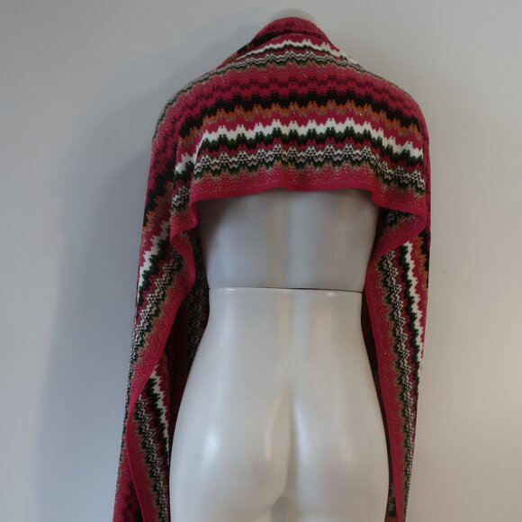 NWT Womens Missoni Multicolor Wool Blend Fringed Wrap Scarf Shawl OS - Picture 6 of 11